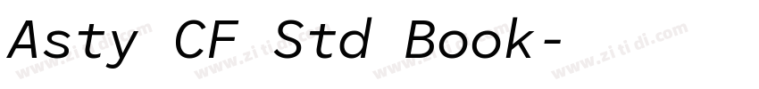 Asty CF Std Book字体转换 Asty CF Std Book字体转换